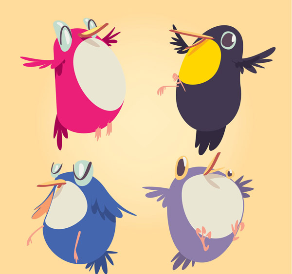 動(dòng)漫鳥圖片——彩虹之巔的夢(mèng)幻飛翔世界